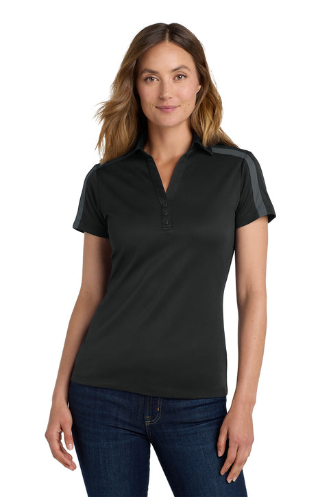 Port Authority® Women's Silk Touch™ Performance Colorblock Stripe Polo