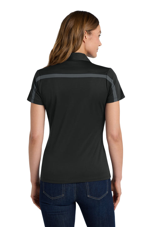 Port Authority® Women's Silk Touch™ Performance Colorblock Stripe Polo
